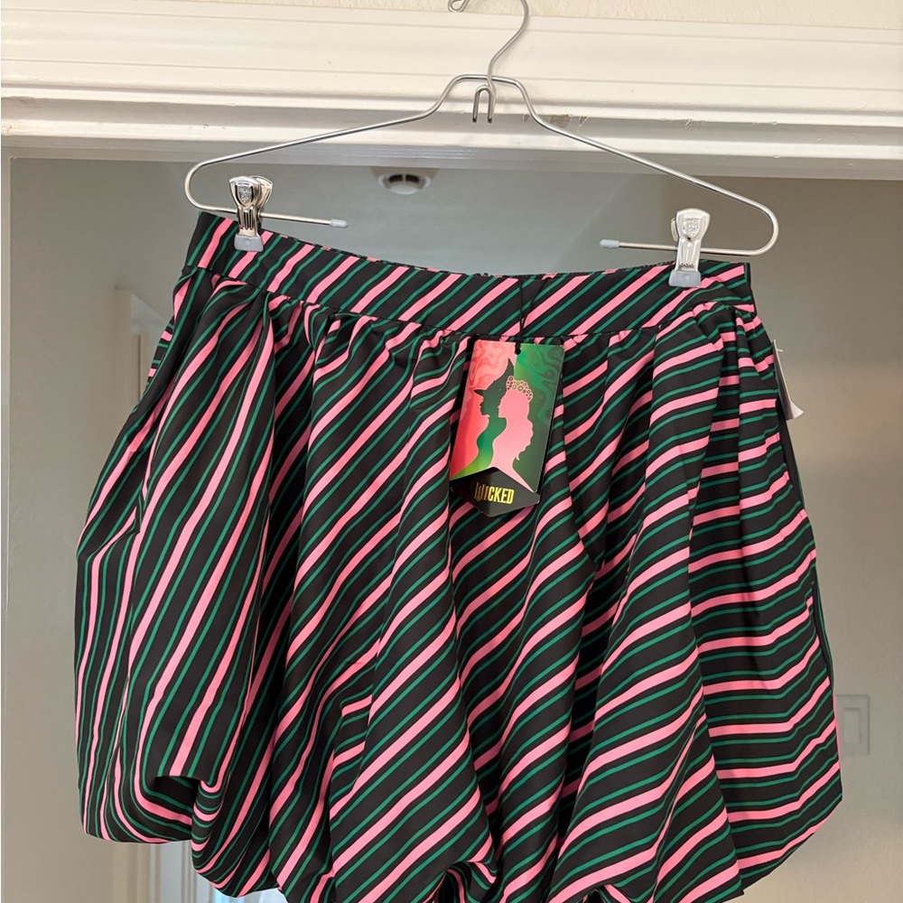 Target Green and Pink Striped Mini Skirt